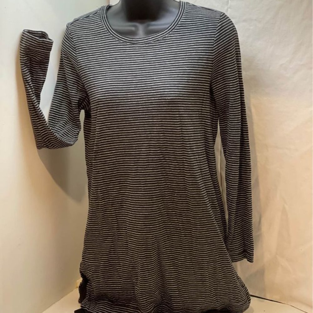 J. Jill black and gray knit dress